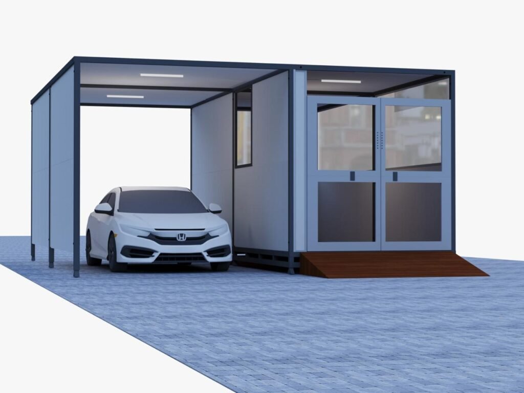 EcoHeave modular solutions cabin installation in UAE, showcasing hassle-free, lightweight deployment in urban and remote areas without heavy machinery.